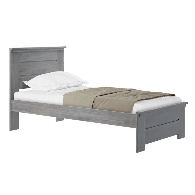 Wooden Bed: Evoque Solid Wood Platform Bed