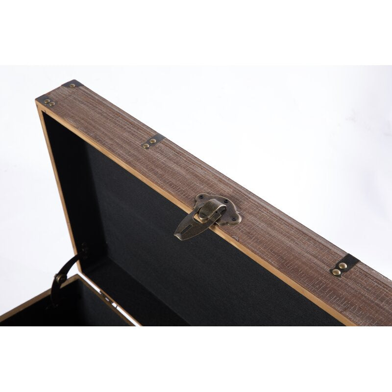 Wooden Box : 2 Piece Blanket Storage Box
