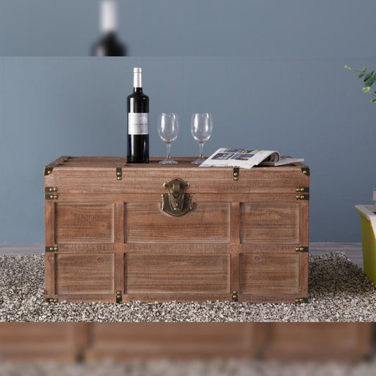 Wooden Box  2 Piece Blanket Storage Box