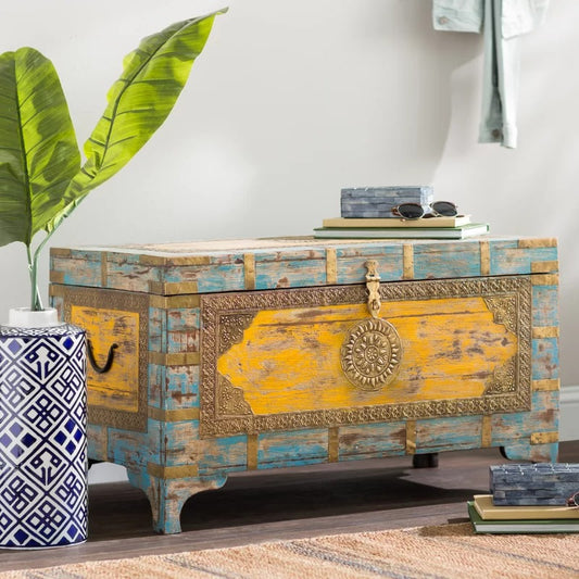 Wooden Box  4 Legs Wooden Storage Box