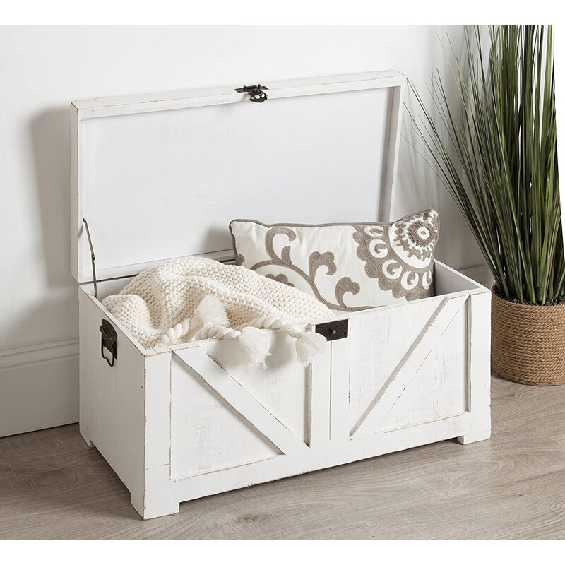 Wooden Box : Blanket Storage Box