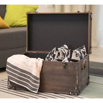 Wooden Box : Classic Wooden Box With Storage