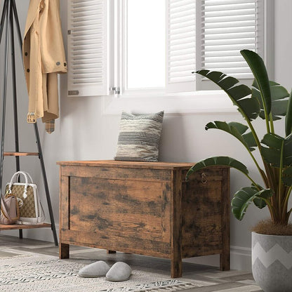Wooden Box : Rustic Brown Storage Cabinet