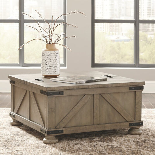 Wooden Box : Top Coffee Table with Storage Box