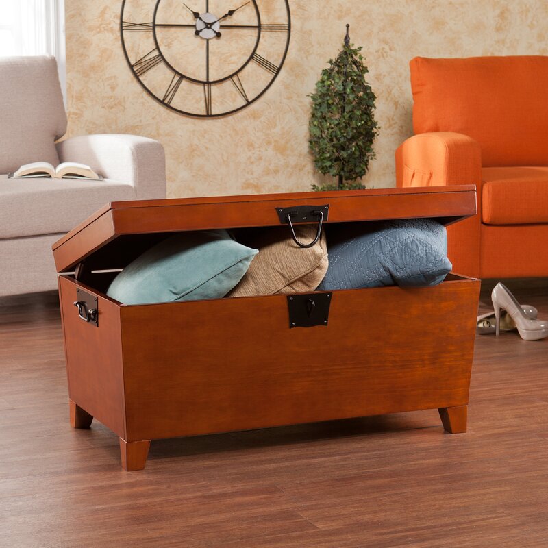 Wooden Box :  Top Coffee Table with Storage Wooden Box