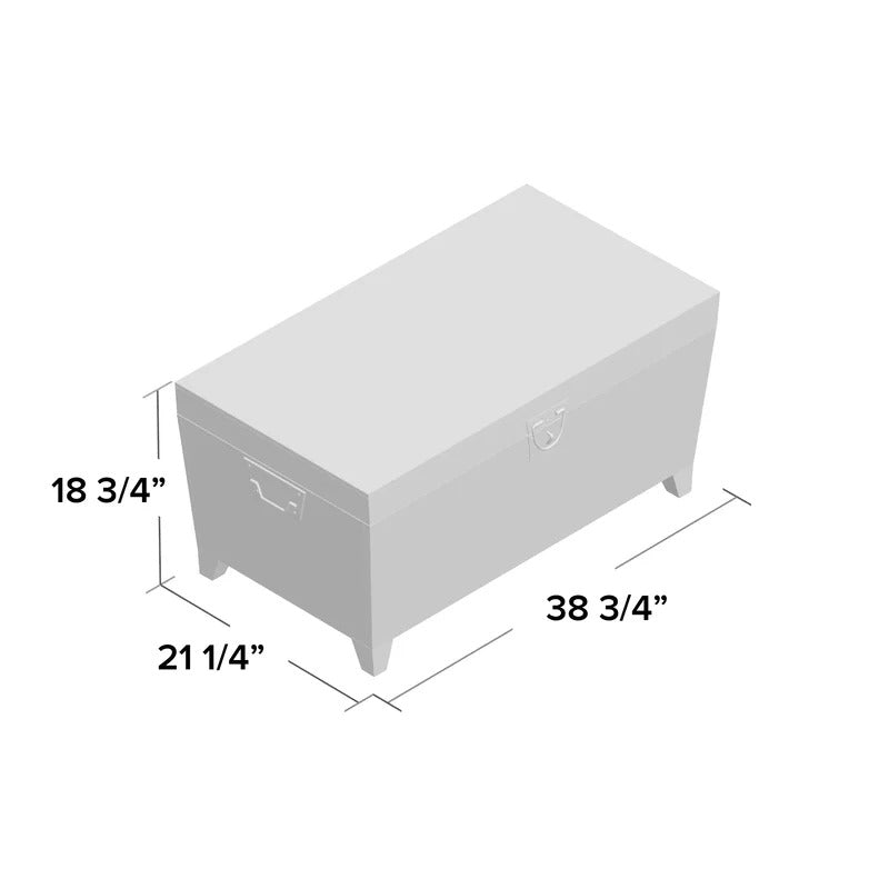 Wooden Box Top Coffee Table with Storage Wooden Box