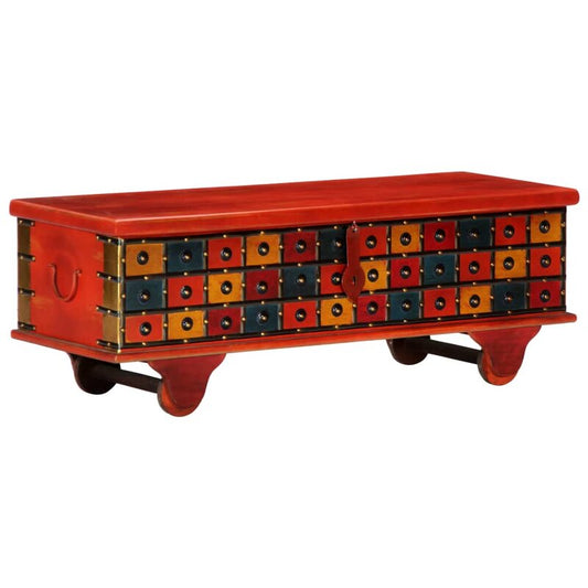 Wooden Box : Traditional Solid Acacia Wood Storage Box