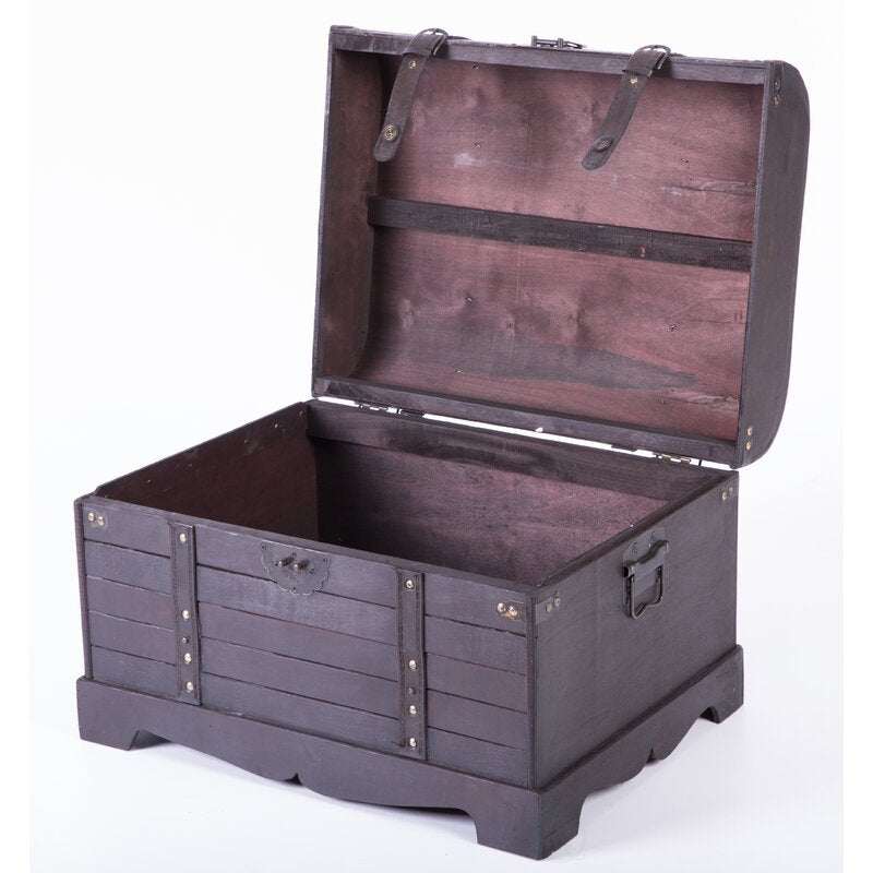 Wooden Box : Traditional Style Brown Storage Box