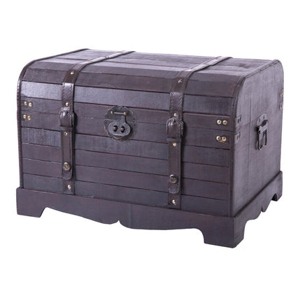 Wooden Box : Traditional Style Brown Storage Box