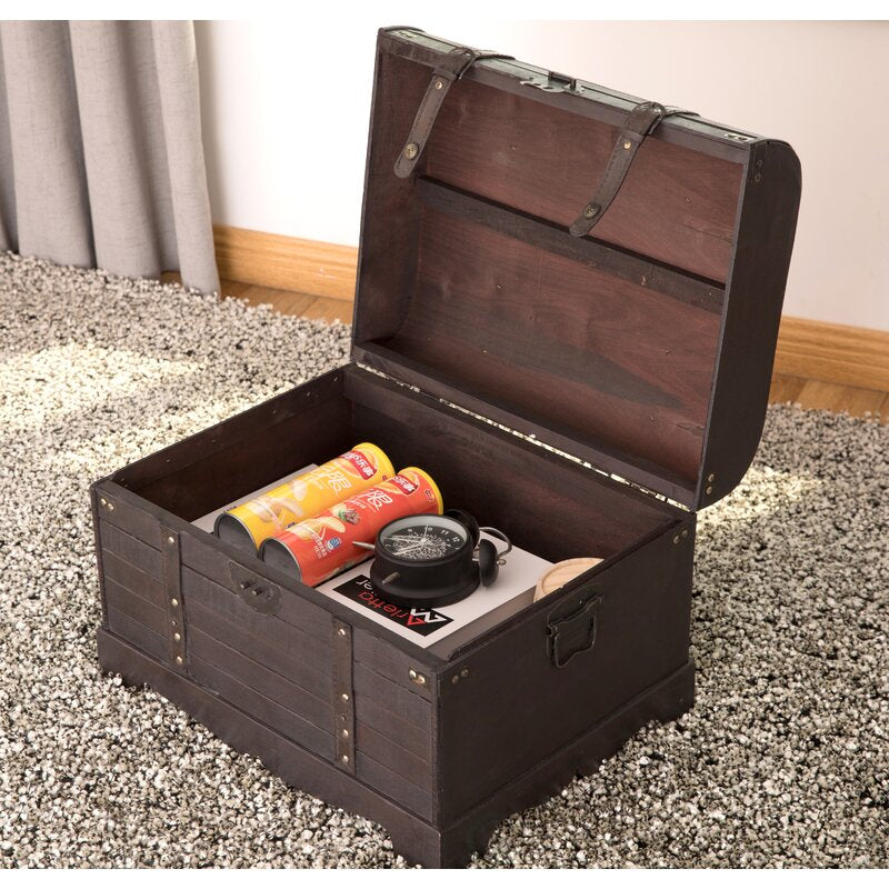 Wooden Box : Traditional Style Brown Storage Box