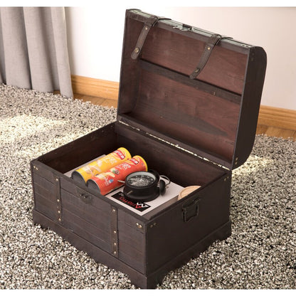 Wooden Box : Traditional Style Brown Storage Box