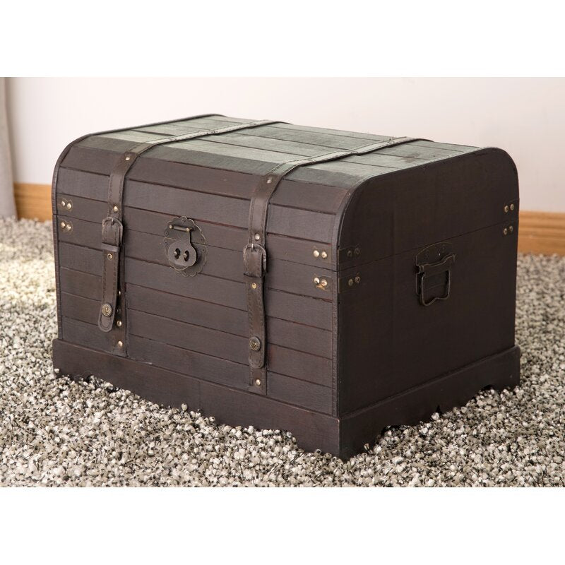 Wooden Box : Traditional Style Brown Storage Box