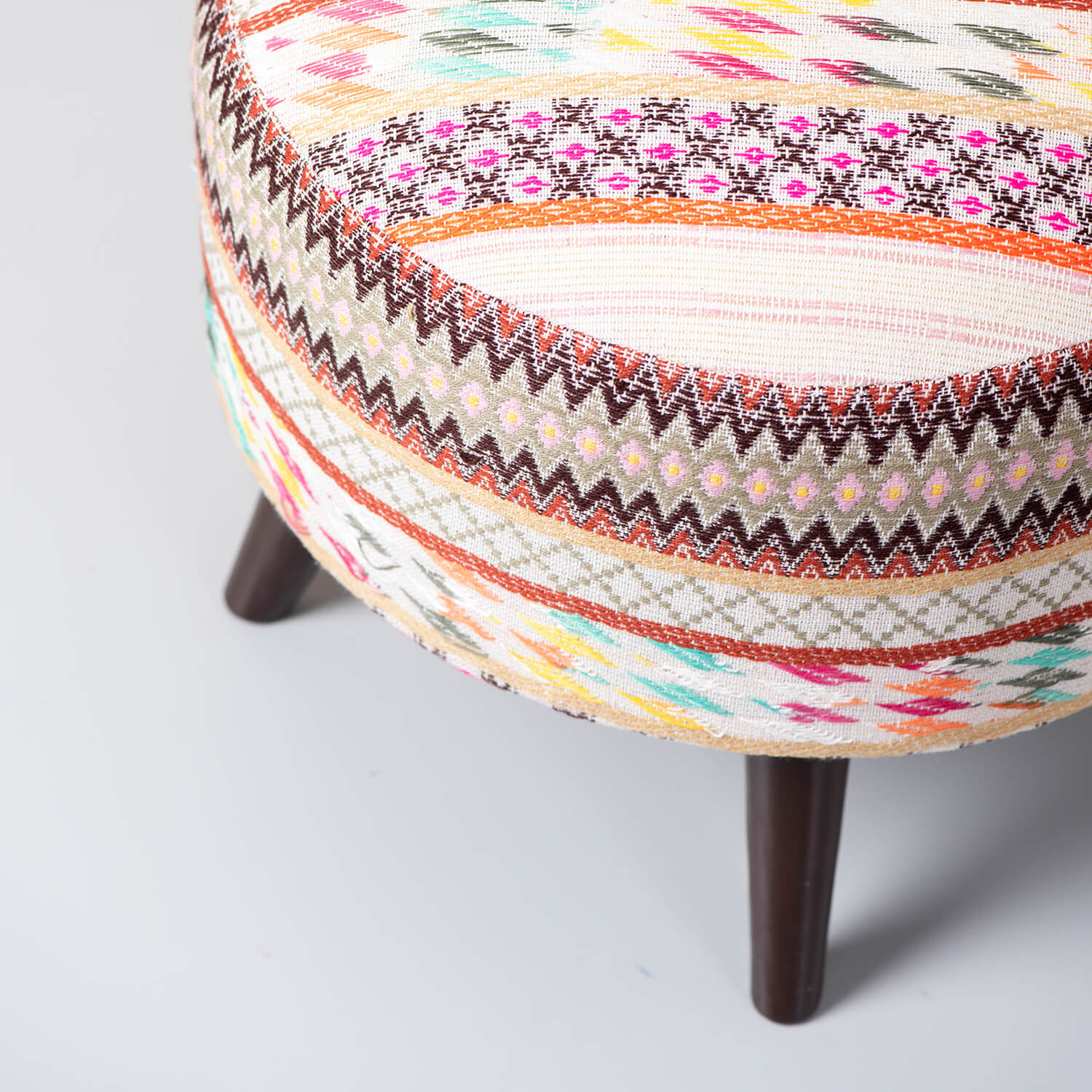 Wooden Ottomans: Multi color Ottoman Set of 1
