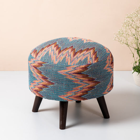 Wooden Ottomans: Multicolor Ottoman Set of 1