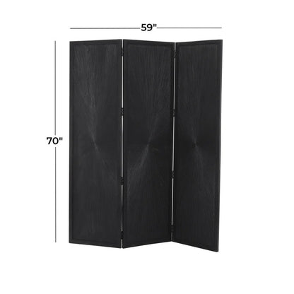 Wooden Partition 70'' H 3 - Panel Folding Wooden Partition
