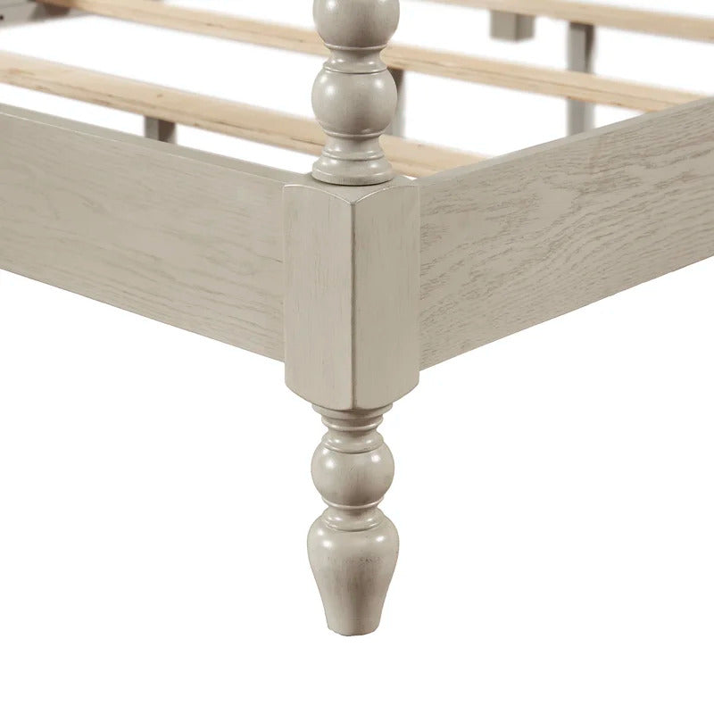 Poster Bed: Wooden Poster Bed