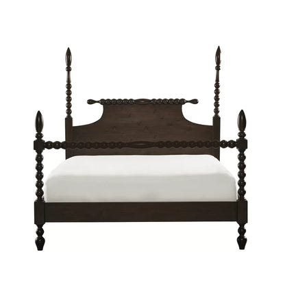 Poster Bed: Wooden Poster Bed
