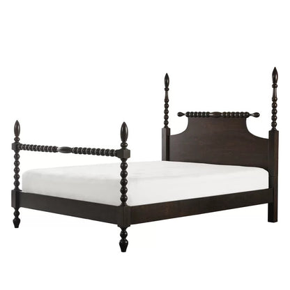 Poster Bed: Wooden Poster Bed
