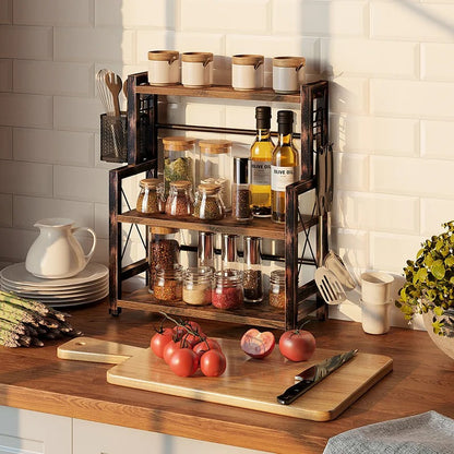Display Unit: Wooden Rack For Kitchen