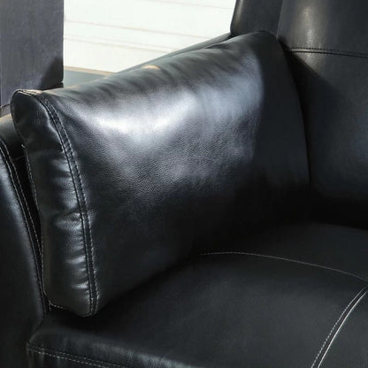 Wooden Sofa: Lesin 75.5'' Faux Leather Flared Arm Sofa