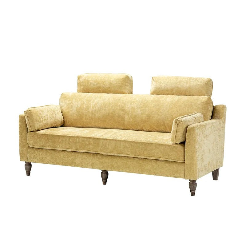 Wooden Sofa: Lexan Wooden 75'' Square Arm Sofa