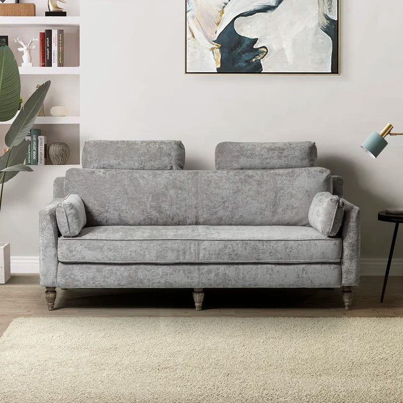 Wooden Sofa: Lexan Wooden 75'' Square Arm Sofa