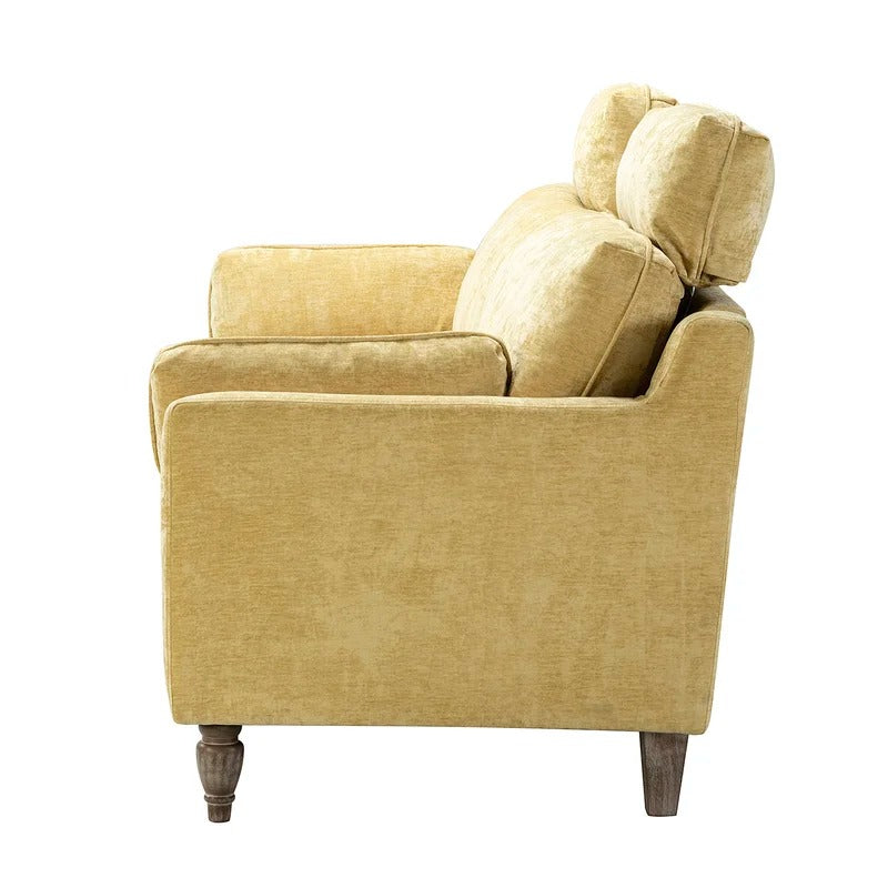 Wooden Sofa: Lexan Wooden 75'' Square Arm Sofa