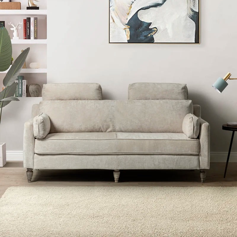 Wooden Sofa: Lexan Wooden 75'' Square Arm Sofa