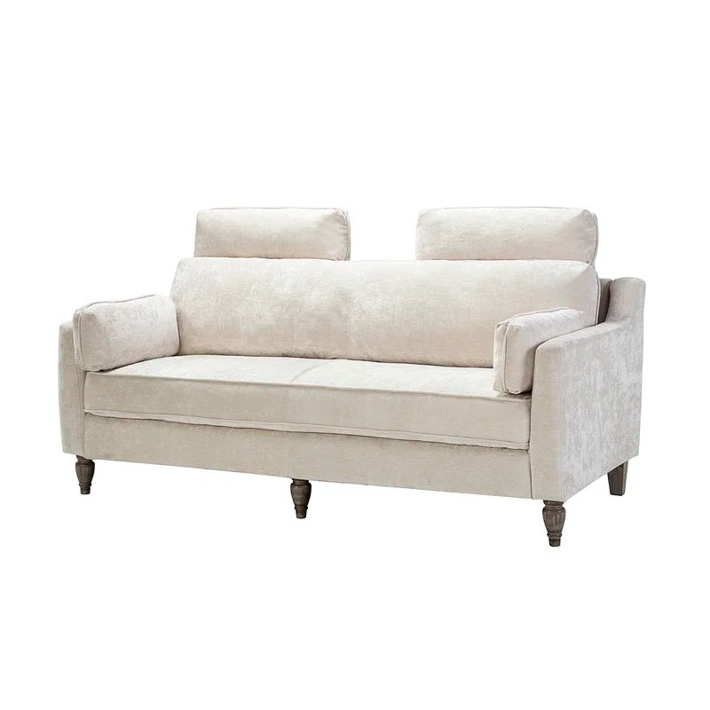 Wooden Sofa: Lexan Wooden 75'' Square Arm Sofa