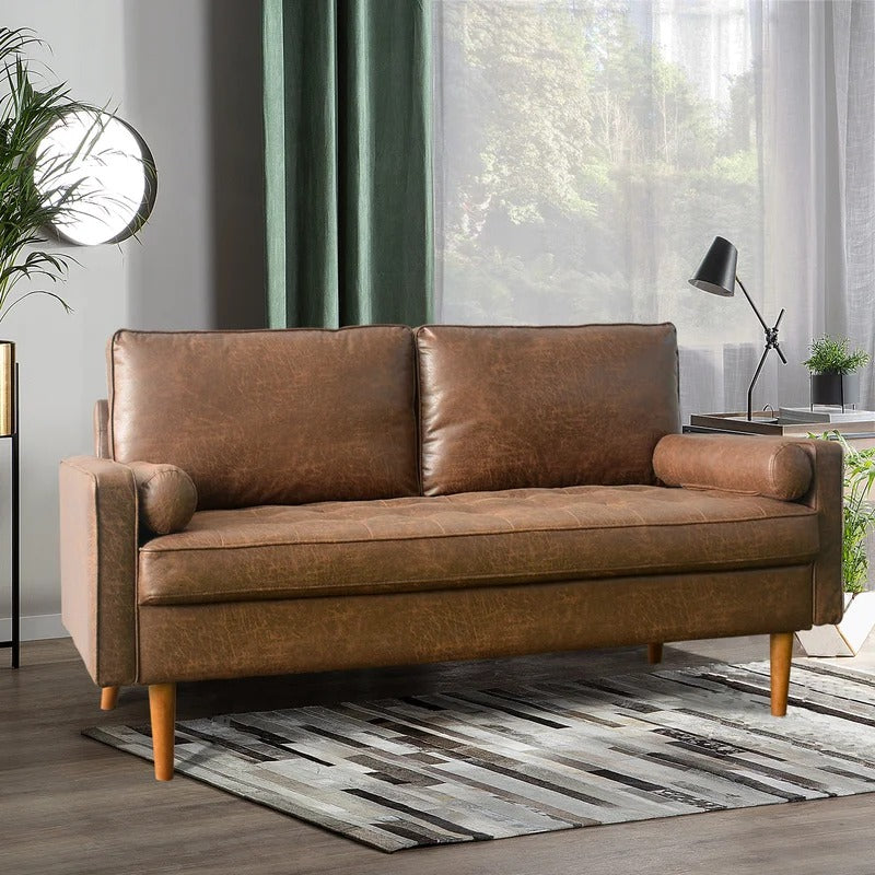 Wooden Sofa: Ratiro 69.68" Square Arm Sofa