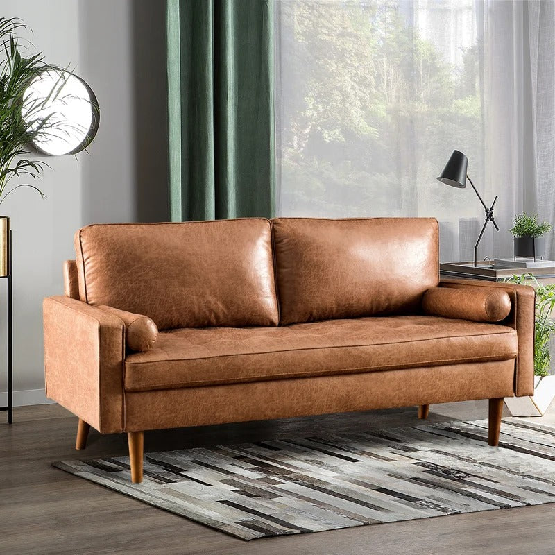 Wooden Sofa: Ratiro 69.68" Square Arm Sofa