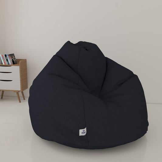 Bean Bag Cover:- XL DENIM BEAN BAG-DARK BLUE - WASHABLE (COVER)