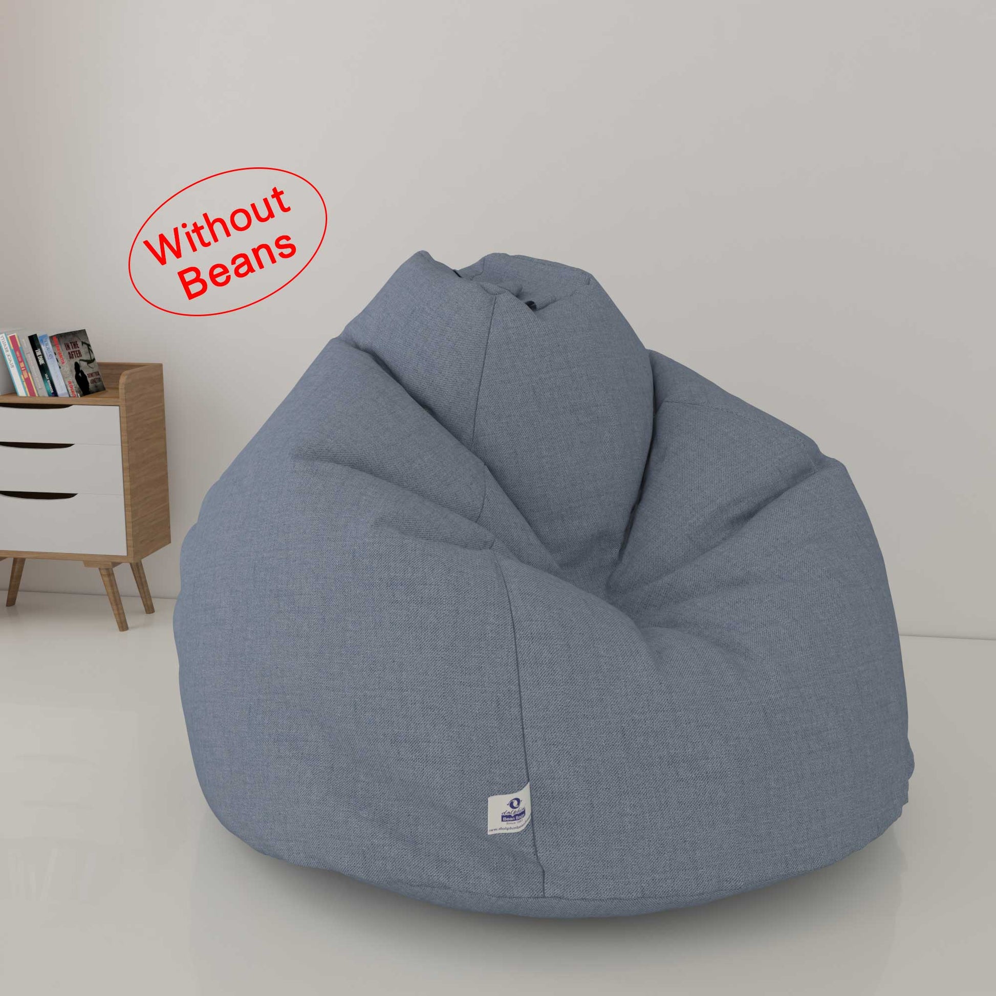 Bean Bag Cover:- XL DENIM BEAN BAG- WASHABLE (COVER)