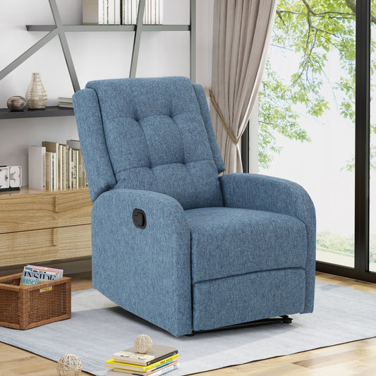 1 Seater Sofa Set: Adrano  Upholstered Fabric Recliner