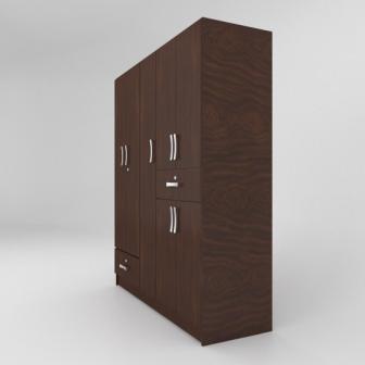 wardrobe 5 Door wardrobe (In Classic Walnut Finish)